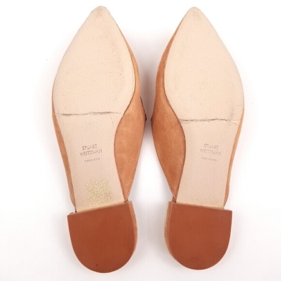 Stuart Weitzman EYELOVEMORE Evil Eye Suede Leather Mules Pointed Toe Slip On 36 - Picture 11 of 12